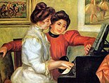 Renoir: Lerolles dochters Yvonne en Christine aan de piano, 1897-1898