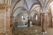 The Cenacle on Mount Zion in Jerusalem, claimed to be the location of the Last Supper and Pentecost PikiWiki Israel 73792 mount zion jerusalem.jpg