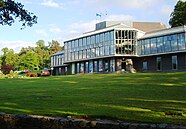 Photograph of the outside of the Pitlochry Festival Theatre.