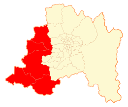 Provincia di Melipilla – Localizzazione