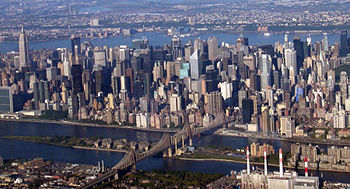 Queensborough Bridge and Midtown Manhattan