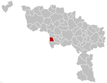 Quiévrain Hainaut Belgium Map.png