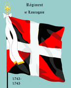 Régiment de Lauragais de 1743 à 1745