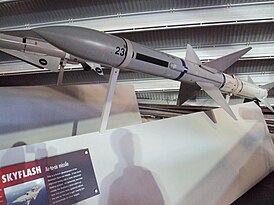 ракета «Скайфлэш» в Музее Королевских ВВС в Косфорде, Шропшир, Англия