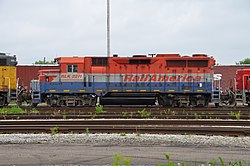 RailAmerica Southern Ontario Railway SOR RLK 2211 EMD GP35M en London ON 2011-05-28.jpg