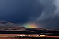 Rainbow rising over the Atacama Large Millimeter Array.[2]