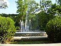 The fountain at the entrance to Ritter Park