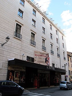 Front of theatre