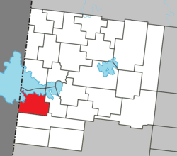 Location within Abitibi-Ouest RCM.