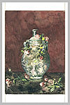 Roses négligemment jetées sur un vase, oljemålning på Louvren.