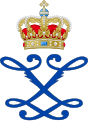 Monogramme de la Reine Lovisa de Danemark.