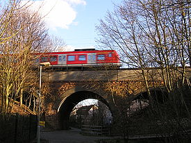 S5 transirante viadukton en Malbona Homburg