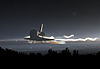 Space Shuttle Atlantis mendarat