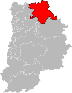 Location of canton of La Ferté-sous-Jouarre in the department of Seine-et-Marne