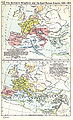Kingdom of the Suebi (409-585 AD), Visigothic Kingdom (418-721 AD), Francia (481-843 AD), Ostrogothic Kingdom (469/493-553 AD), Vandal Kingdom (435-534 AD), Kingdom of the Lombards]] (568-774 AD), Avar Khaganate (567-822 AD), Byzantine Empire (286/395–1453 AD) and Sasanian Empire (224–651 AD) in 526-600 AD.
