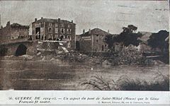 St-Mihiel, un pont que le génie a fait sauter 9 II 1915