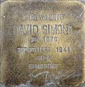 Stolperstein für David Simons (Hardtstraße 28)