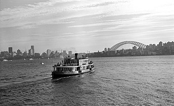 En route to Circular Quay from Cremorne Point, 1972