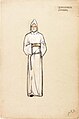 Costume design for the English Doctor, from Shakespeare's Macbeth.