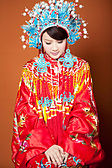 Chinese traditional wedding dress, Qing Dynasty style