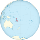 Localización de Vanuatu.