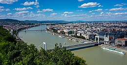 View from Gellért Hill to the Danube, Hungary - Budapest (28493220635).jpg