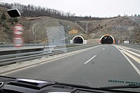 Le Tunnel de Brđani (Autoroute A2).