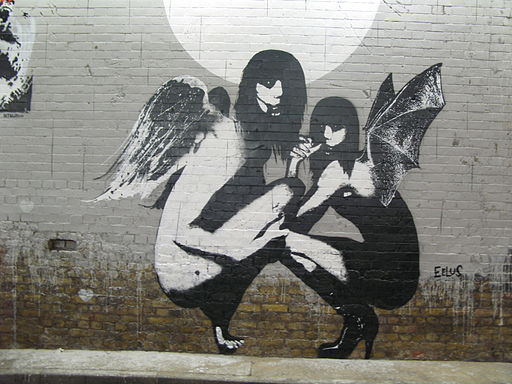 Winged Women stencils by Eelus