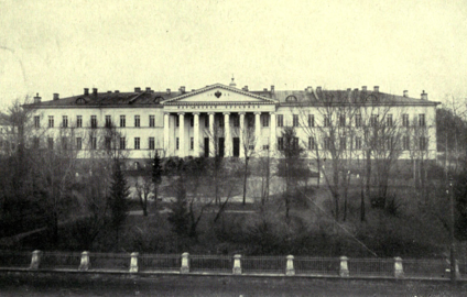 Մարիինյան հիվանդանոցը 1900 թվականին առանց Դոստոևսկու հուշարձանի