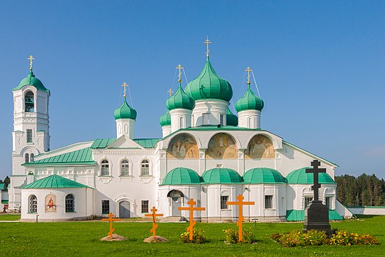 479. Преображенский собор с церковью Пророка Захарии и библиотекой, Александро-Свирский монастырь Автор — Алексей Задонский