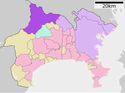 Map of Midori-ku, Sagamihara