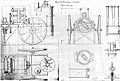 1878 - A. C. KREBS Field steam electric generator: "electric light machine with flat electromagnets" in particular intended for the electrolysis of water. (signed Krebs). [3]