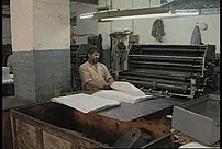 A printing press in Kabul, Afghanistan.