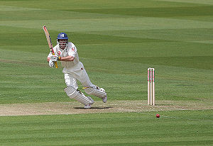 Andrew Strauss batting against Bangladesh at Lords