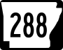 Highway 288 marker