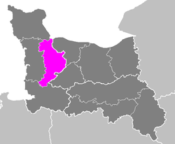 Location of Saint-Lô in Basse-Normandie