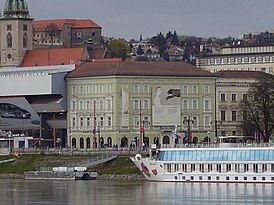 Дворец Эстерхази. Вид с правого берега Дуная