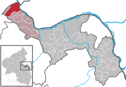 Läget för Bacharach i Landkreis Mainz-Bingen
