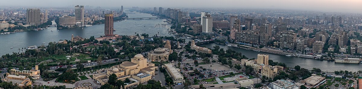 Cityscape of the banks of the Nile.
