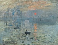 Claude Monet, 1872, Impression, soleil levant (Impression Sunrise) oil on canvas, 48 × 63 cm, Musée Marmottan Monet, Paris