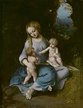 Miniatura para La Virgen con el Niño y san Juan (Correggio)