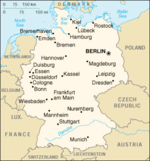 Mapa Nemačke