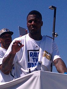 DeShawn Stevenson at the Championship parade.jpg