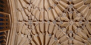 Detalle de la bóveda, Oxford Divinity School