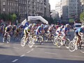 Prova de ciclismo de estrada no Festival Olímpico da Juventude Europeia em 2009.