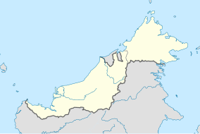 Map showing the location of Lambir Hills National ParkTaman Negara Bukit Lambir