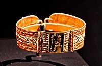 Golden Bracelet found in the tomb of a member of the royal family in Gebel Barkal. 250–100 BC