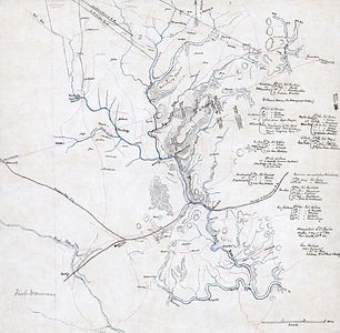 First Battle of Bull Run map, author unknown (edited by Durova)