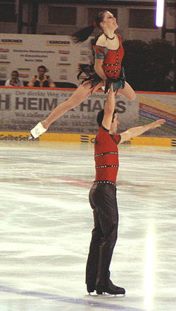 Eva-Maria Fitze und Rico Rex bei ihrer Kür bei den Deutschen Meisterschaften 2006