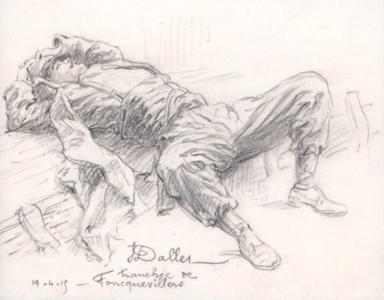 Foncquevillers - soldat au repos, 19 avril 1915